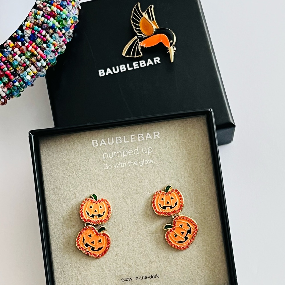 New Bauble Bar Pumpkin Earrings